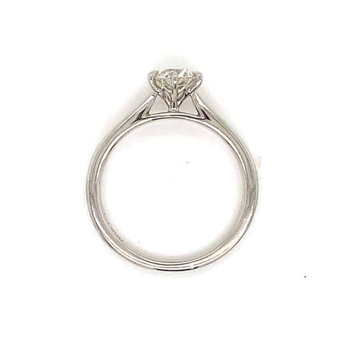 0.74ct Diamond Platinum Solitaire Ring - Image 4