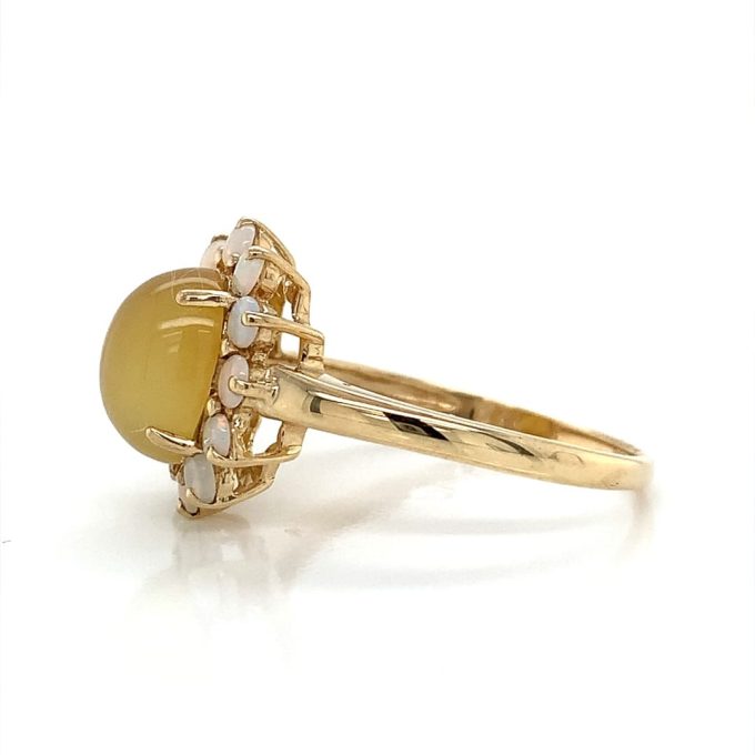 Lemon Quartz & Opal Dress Ring - Image 3