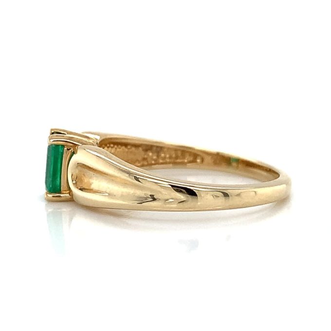 Emerald Solitaire Ring - Image 3