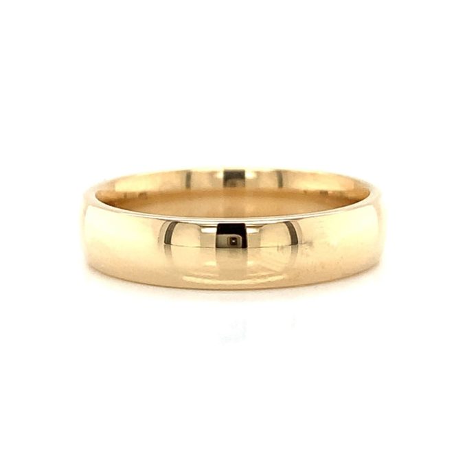 9ct Gold 4mm Court Shape Ladies Band