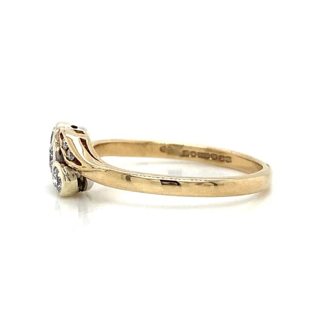 Diamond Trilogy Twist Ring - Image 3