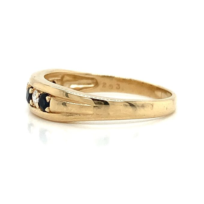 Sapphire and Diamond Seven Stone Ring - Image 3