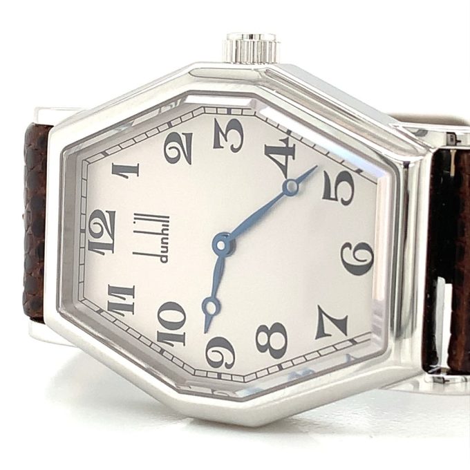 Dunhill Ladies Octagonal Steel Watch - Image 2