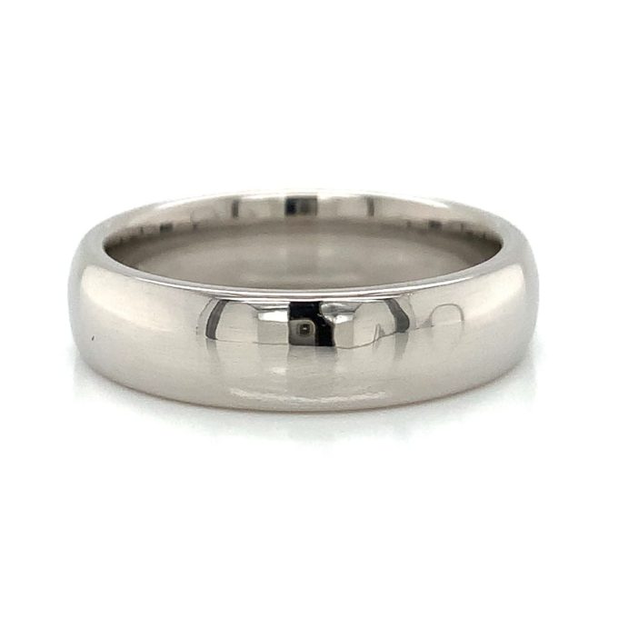 Gents Heavy Weight Platinum Band - Image 2