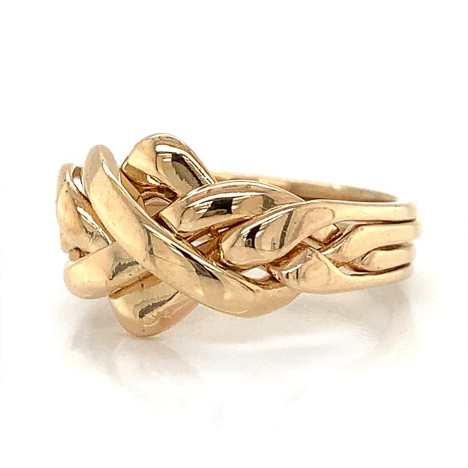 9ct Gold Puzzle Ring - Image 2