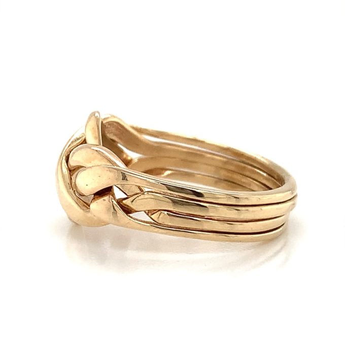 9ct Gold Puzzle Ring - Image 3