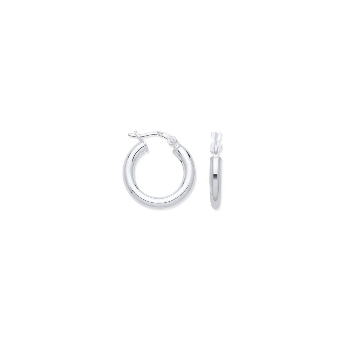 Silver Hoop Earrings 18mm