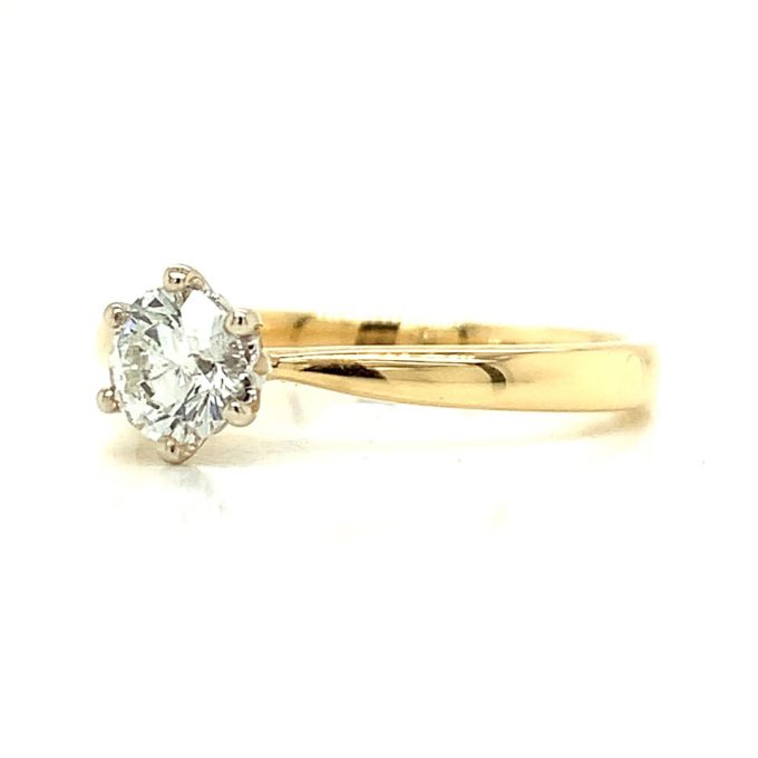 0.50ct Diamond Yellow Gold Solitaire Ring - Image 2