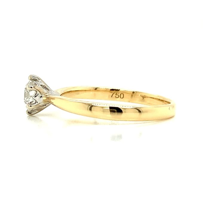 0.50ct Diamond Yellow Gold Solitaire Ring - Image 3