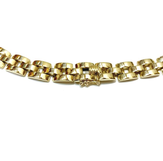 18ct Gold Diamond Pave Collar Necklace - Image 3