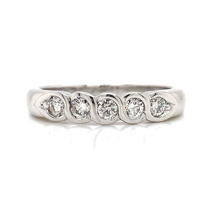 0.40ct Rub-Over Set Diamond Eternity Ring