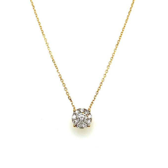 18ct Mirage Diamond Pendant Necklace - Image 2