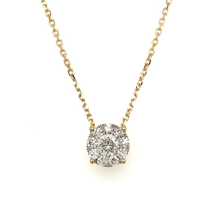 18ct Mirage Diamond Pendant Necklace