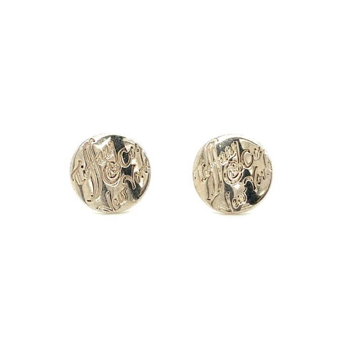 Tiffany & Co. Silver Notes Stud Earrings