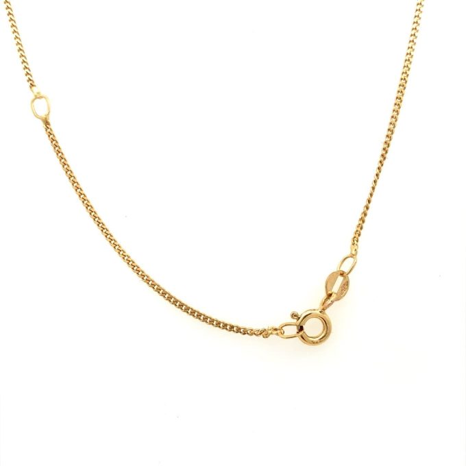 Black Pearl Yellow Gold Necklace - Image 3