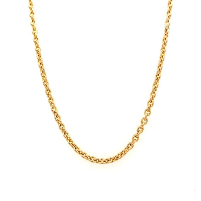 Vintage 18ct Yellow Gold Trace Chain - 30 Inch