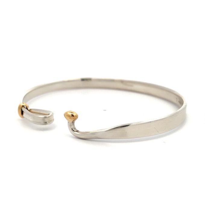 Georg Jensen Silver & Gold Torun Bangle - Image 3