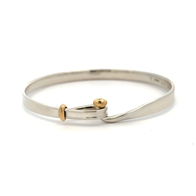 Georg Jensen Silver & Gold Torun Bangle