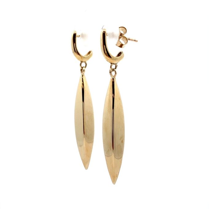 Long Torpedo Drop Earrings - Image 2