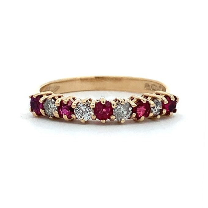 Ruby and Diamond Eternity Ring