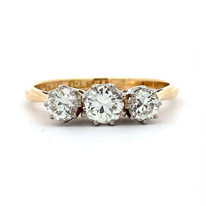 Vintage 0.50ct Diamond Trilogy Ring