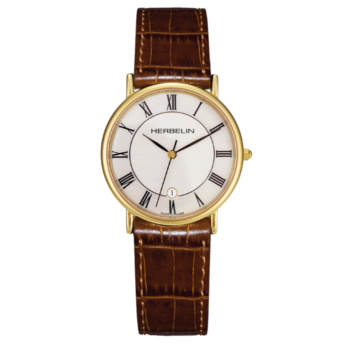 Herbelin Gold Classic 34mm Watch 12443P08MA