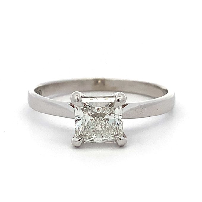 1.00ct Princess Diamond Solitaire Ring