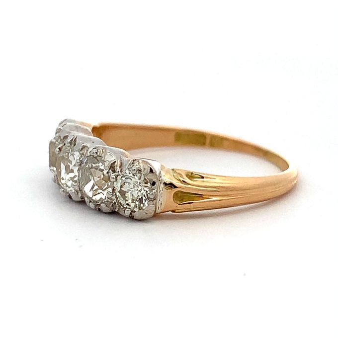 Victorian Diamond Five Stone Ring - Image 2
