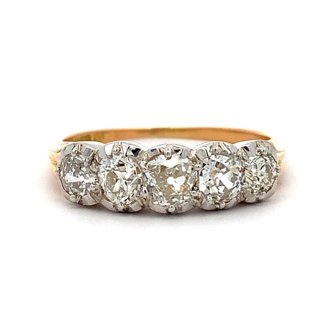 Victorian Diamond Five Stone Ring