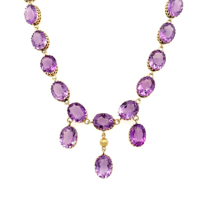 Victorian Amethyst Dress Necklace