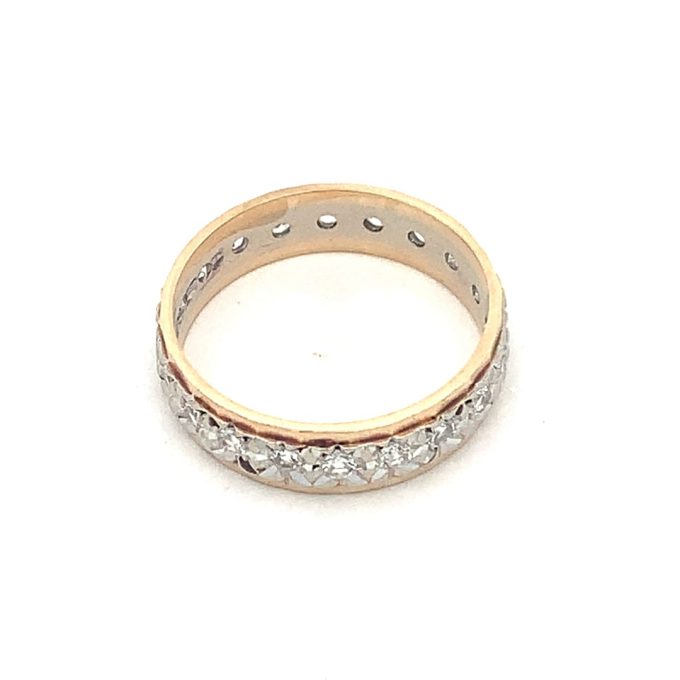 Vintage White Topaz Eternity Ring - Image 2