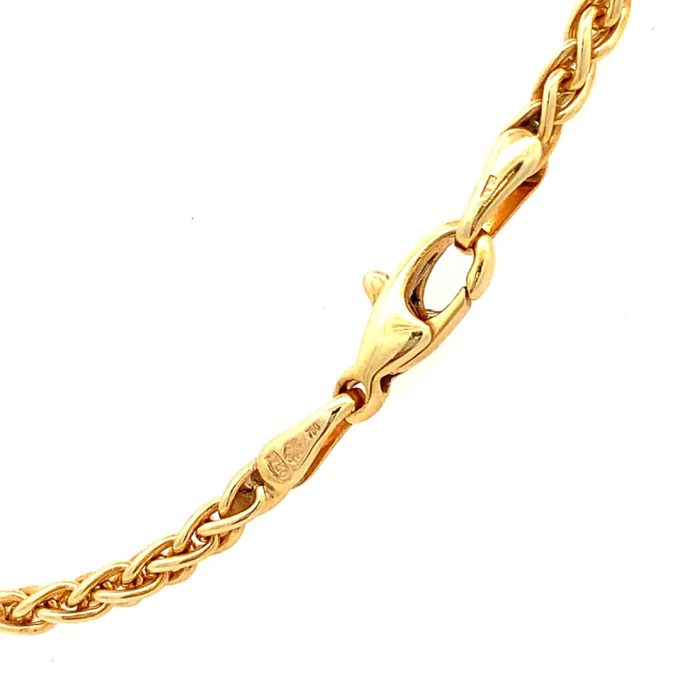 18ct Gold Spiga Link Chain - 18 Inch - Image 2