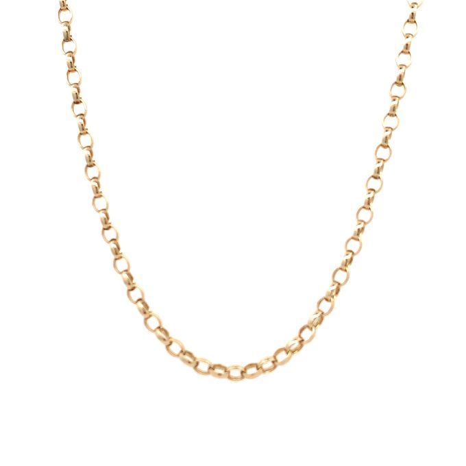 9ct Yellow Gold Belcher Link Chain - 24 Inch