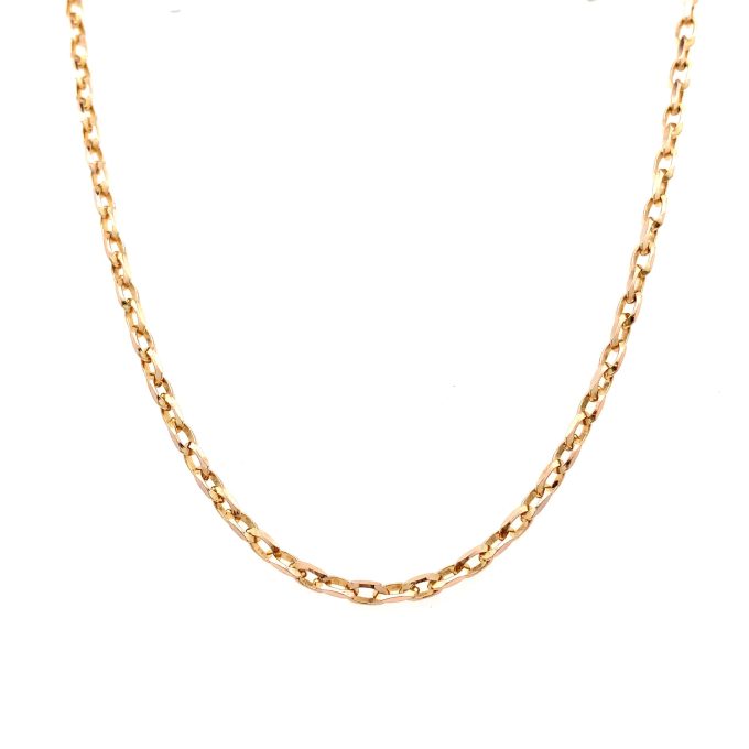 9ct Yellow Gold Filed Belcher Link Chain - 21 Inch