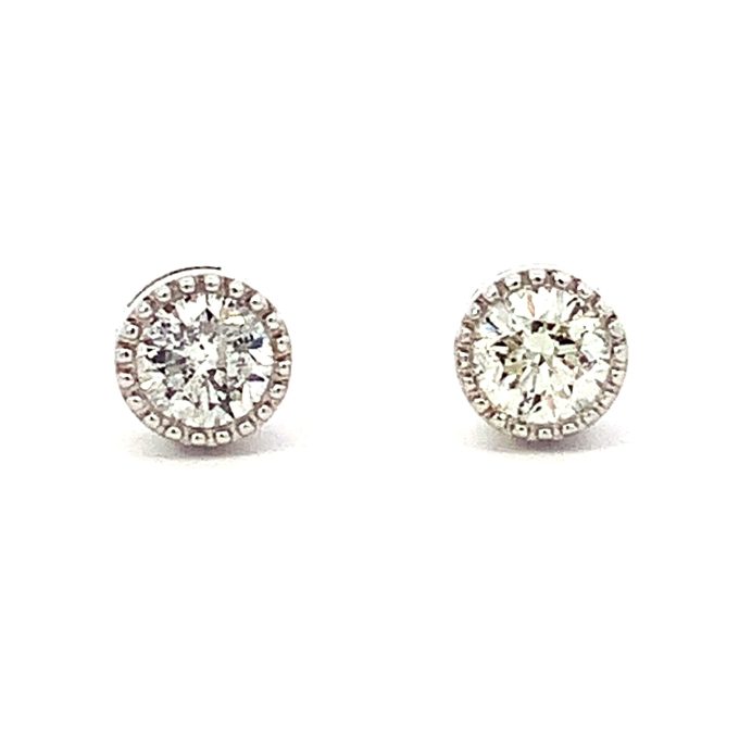0.38ct Diamond White Gold Stud Earrings