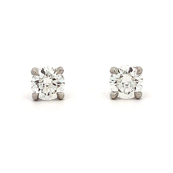 0.66ct Diamond Platinum Stud Earrings