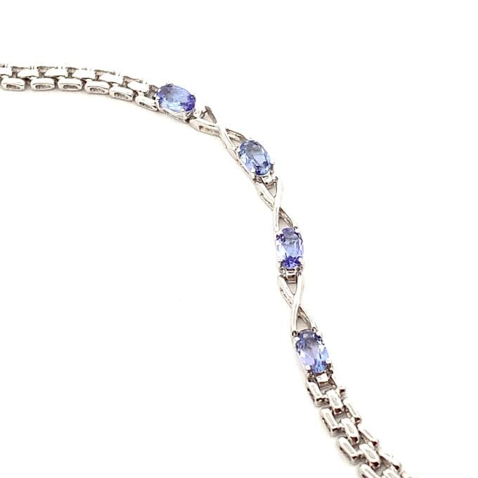 White Gold Tanzanite Bracelet